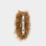 Barrettes Hairslide - Simone Rocha - Fausse Fourrure - Marron