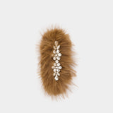 Barrettes Hairslide - Simone Rocha - Fausse Fourrure - Marron