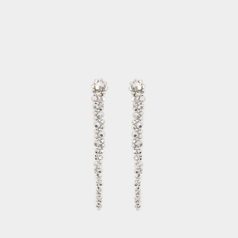 Boucles D'oreilles Drip - Simone Rocha - Cristal - Gris