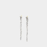 Boucles D'oreilles Drip - Simone Rocha - Cristal - Gris