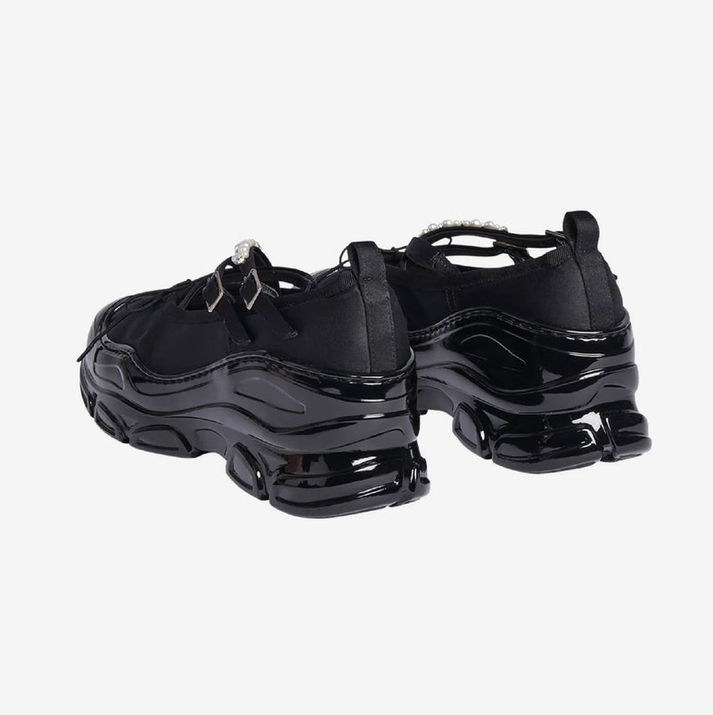 Sneakers Classiques à Croisillons - Simone Rocha - Pvc - Noir