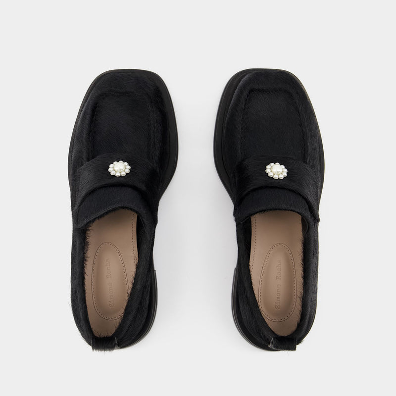 Mocassins Heart Toe - Simone Rocha - Cuir - Noir