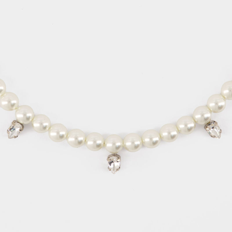 Collier Pearl & Crystal Dagger - Simone Rocha - Perle - Beige