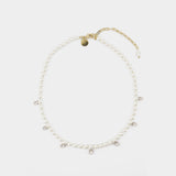 Collier Pearl & Crystal Dagger - Simone Rocha - Perle - Beige