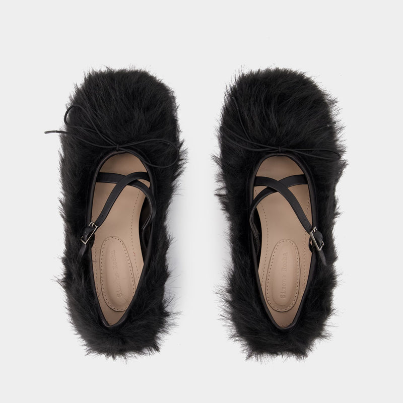 Ballerines Criss Cross - Simone Rocha - Cuir - Noir