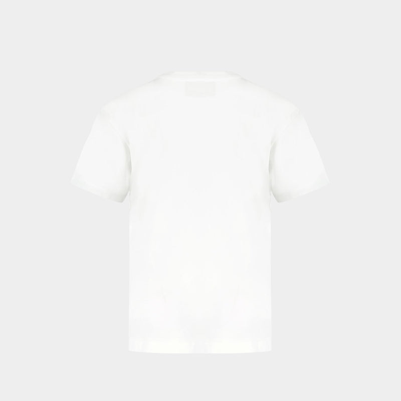 T Shirt Carnation Print - Simone Rocha -Coton  - Blanc