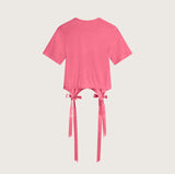T-Shirt Avec Noeud - Simone Rocha - Coton - Rose Pâle