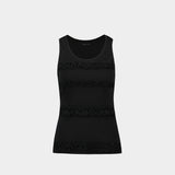 T-Shirt Fitted Ruffle Frill - Simone Rocha - Coton - Noir