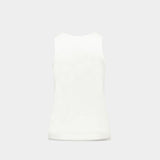 T-Shirt Fitted Ruffle Frill - Simone Rocha - Coton - Blanc