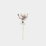 Barrettes Crystal Carnation - Simone Rocha - Laiton - Rouge