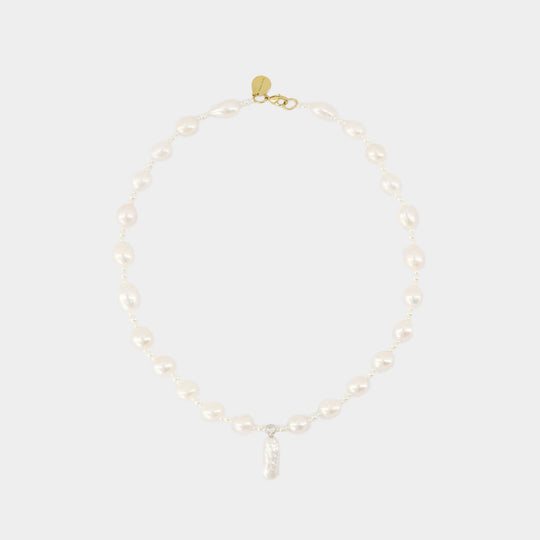 Collier Baroque Pearl Staccato Pattern - Simone Rocha - Perle - Argenté