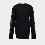 T-Shirt Rose Banquet - Simone Rocha - Coton - Noir