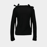 T-Shirt Bow Tail - Simone Rocha - Synthétique - Noir