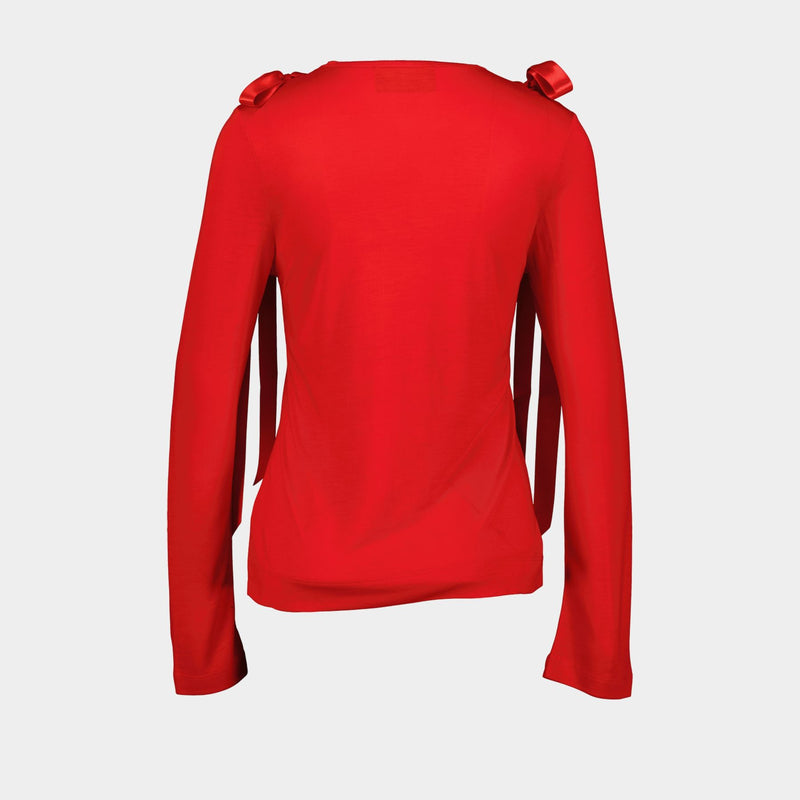 T-Shirt Bow Tail - Simone Rocha - Synthétique - Rouge