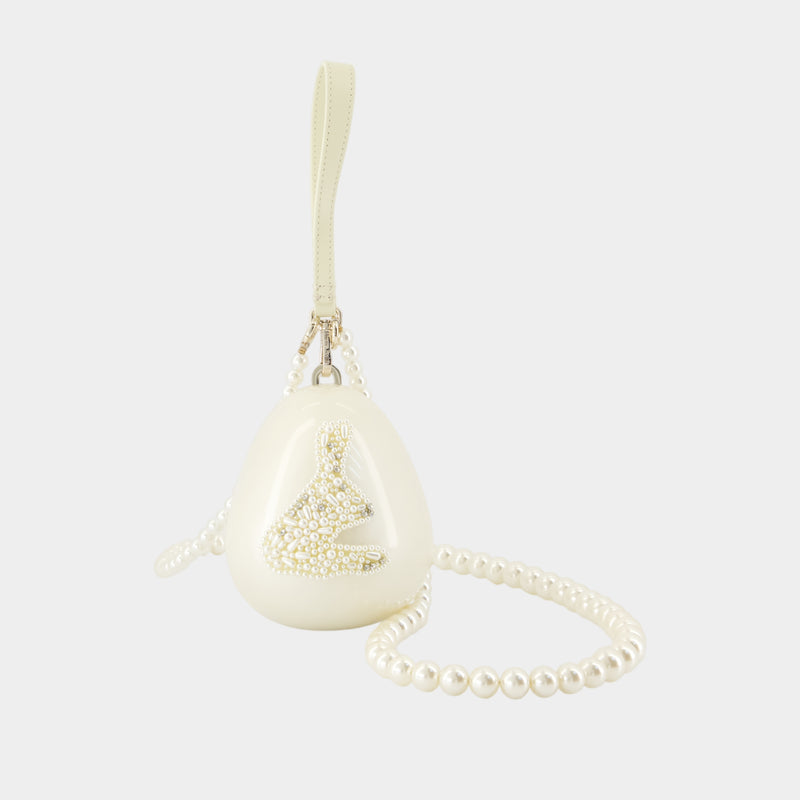 Sac À Bandoulière Micro Egg - Simone Rocha - Synthétique - Blanc
