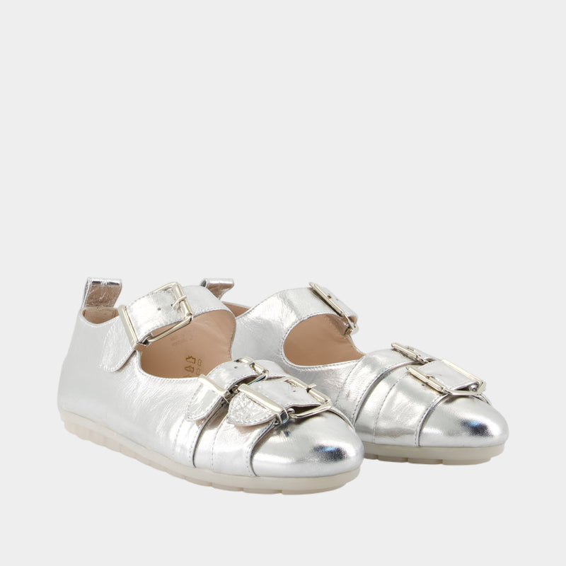 Ballerines Buckle Grip - Simone Rocha - Cuir - Argenté