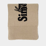 Écharpe Logo Perles - Simone Rocha - Laine - Beige