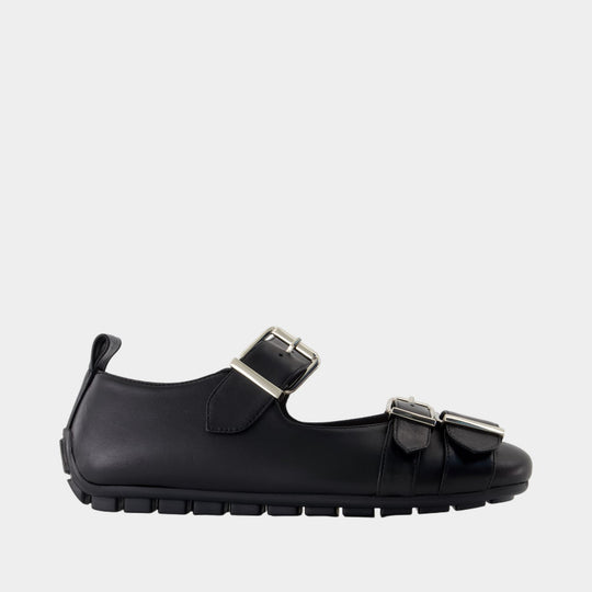Ballerines Buckle Grip - Simone Rocha - Cuir - Noir