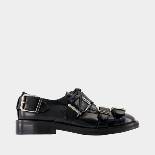 Mocassins Buckle Brogue - Simone Rocha - Cuir - Noir