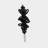 Barrettes Petite Bow Flower - Simone Rocha - Crystal - Noir