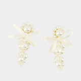 Boucles D'oreilles Petite Bow - Simone Rocha - Synthétique - Blanc