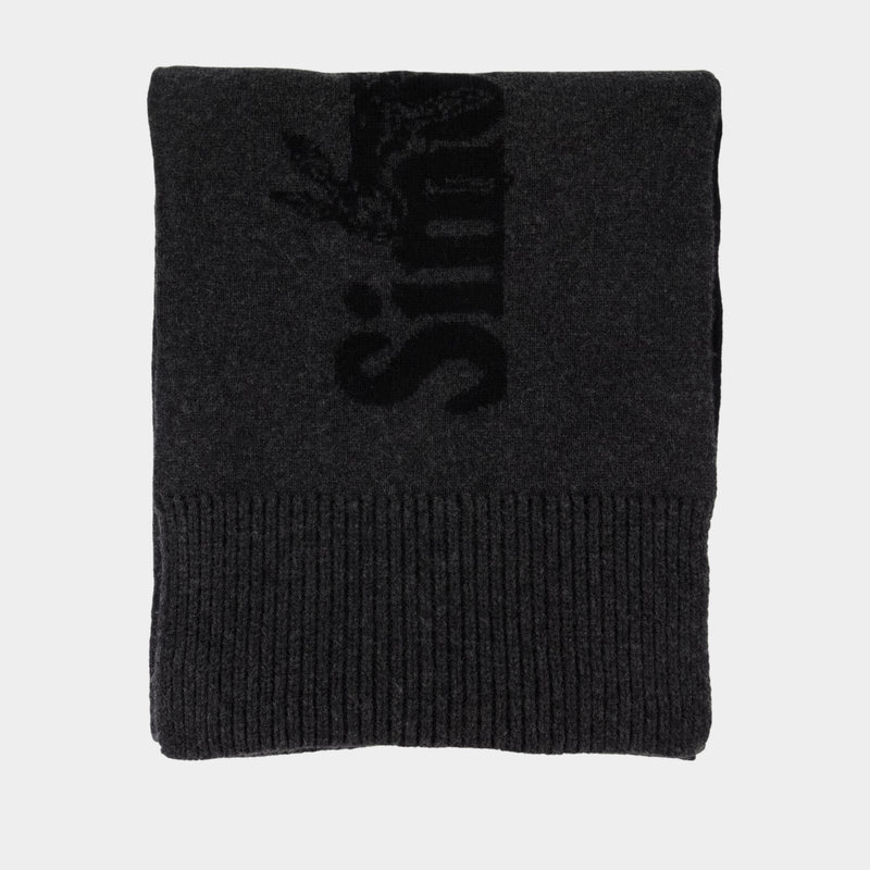 Écharpe Logo - Simone Rocha - Laine - Noir