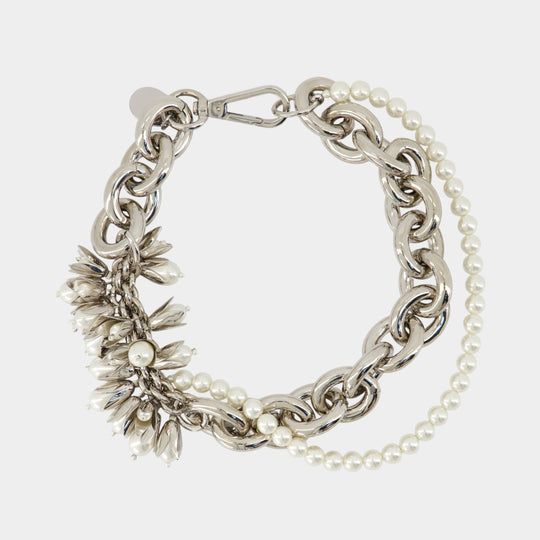 Collier Flower - Simone Rocha - Perle - Argenté