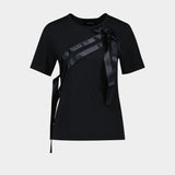 T-Shirt Bow Sash Easy - Simone Rocha - Lyocell - Noir