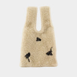 Cabas Mini - Simone Rocha - Fausse Fourrure - Beige