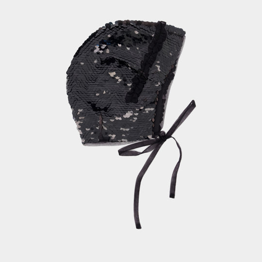 Bonnet Frill - Simone Rocha - Synthétique - Noir
