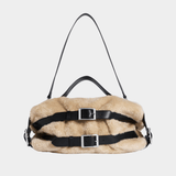 Sac À Main Biker - Simone Rocha - Fausse Fourrure - Beige
