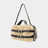 Sac À Main Biker - Simone Rocha - Fausse Fourrure - Beige
