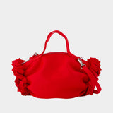 Sac À Main Mini Double Ribbon Rosette - Simone Rocha - Nylon - Rouge