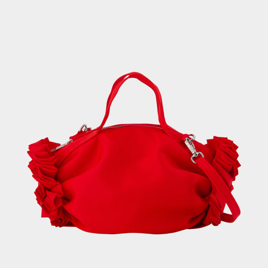 Sac À Main Mini Double Ribbon Rosette - Simone Rocha - Nylon - Rouge