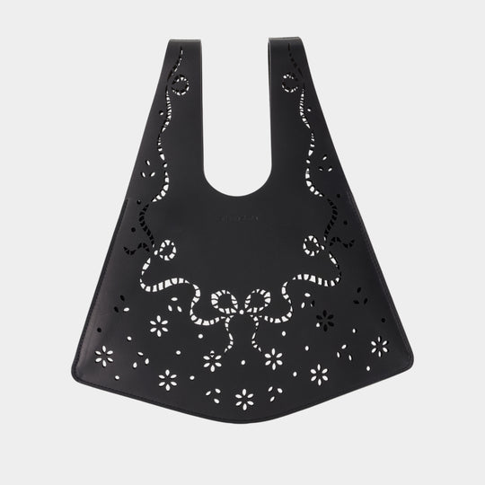 Cabas Mini Lasercut - Simone Rocha - Cuir - Noir