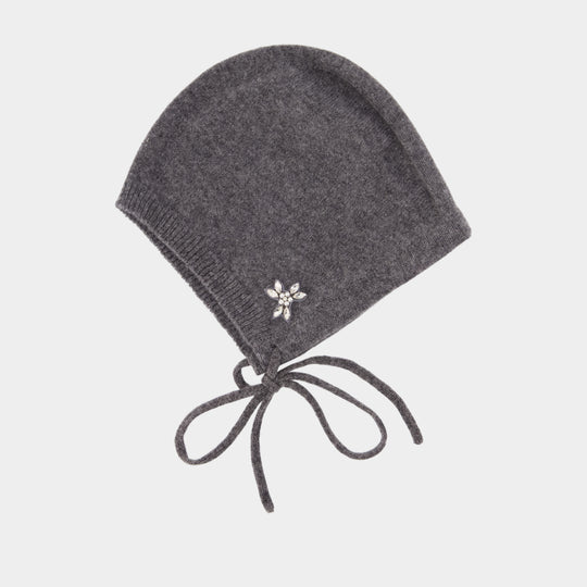 Bonnet Emb - Simone Rocha - Cachemire - Gris