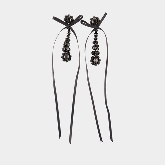 Boucles D'oreilles Victorian Drip - Simone Rocha - Synthétique - Noir