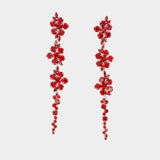 Boucles D'oreilles Floral - Simone Rocha - Perles Synthétiques - Rouge