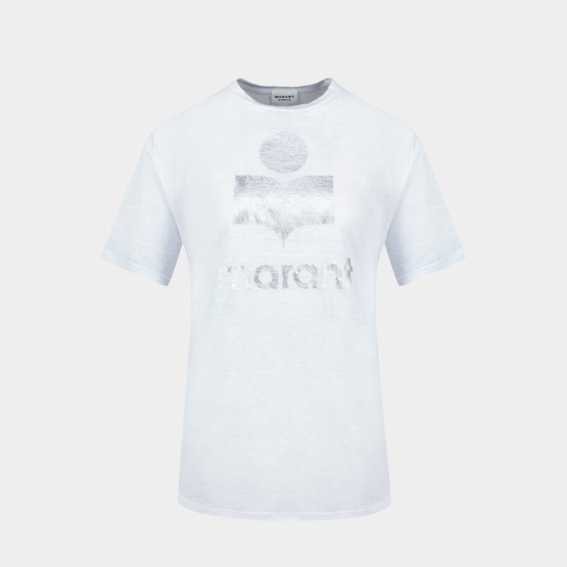 T-Shirt Zewel Gz - Isabel Marant - Lin - Blanc