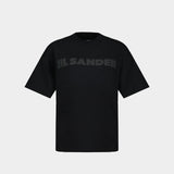 T-Shirt Cn Ss - Jil Sander - Coton - Noir