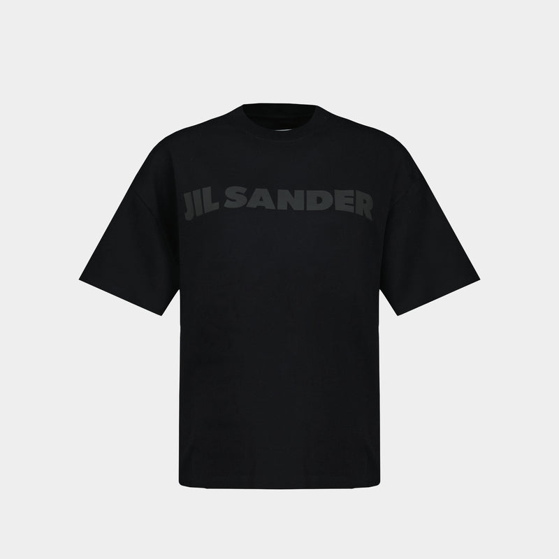 T-Shirt Cn Ss - Jil Sander - Coton - Noir