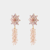Boucles D'oreilles Cluster Flower - SELF PORTRAIT - Métal - Rose