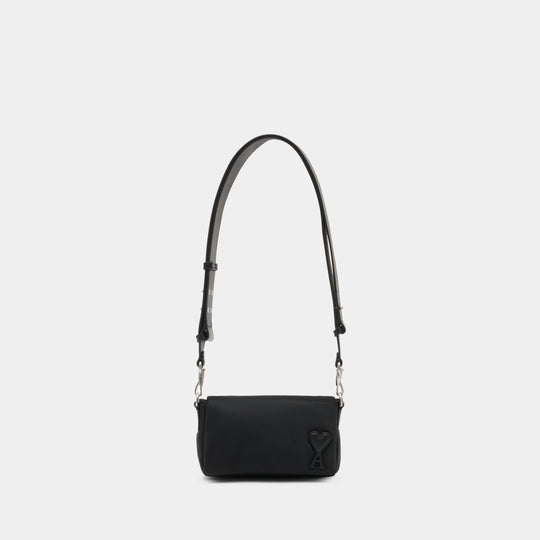 Sac À Bandoulière Marcel Lunch Box - AMI Paris - Synthétique - Noir