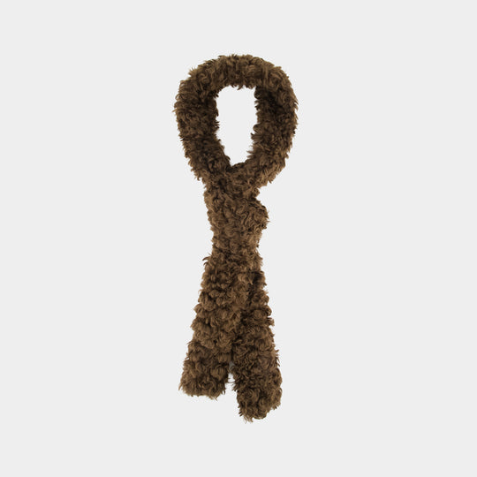 Écharpe Skinny - Simone Rocha - Fausse Fourrure - Marron