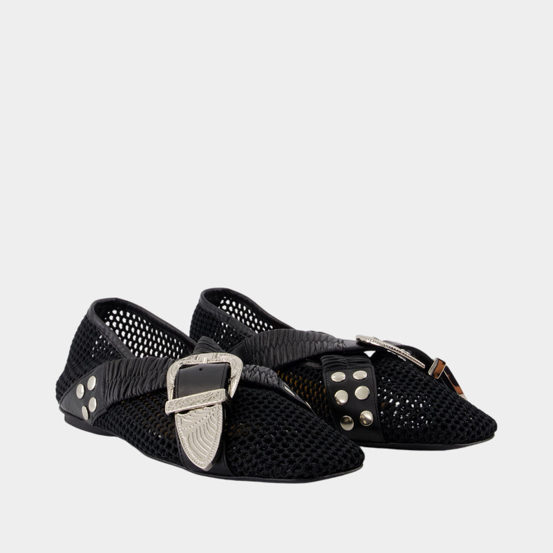 Ballerines Aj1434 - Toga Pulla - Mesh - Noir