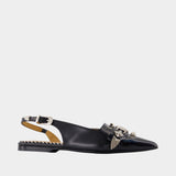 Slingbacks Aj1438 - Toga Pulla - Cuir - Noir
