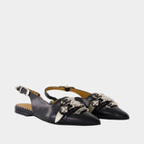 Slingbacks Aj1438 - Toga Pulla - Cuir - Noir