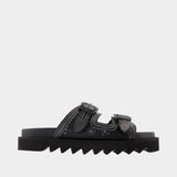 Sandales Aj1432 - Toga Pulla - Cuir - Noir