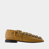 Ballerines Aj1452 - Toga Pulla - Cuir - Kaki
