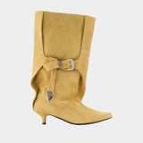 Bottes Aj1508 - Toga Pulla - Cuir - Kaki